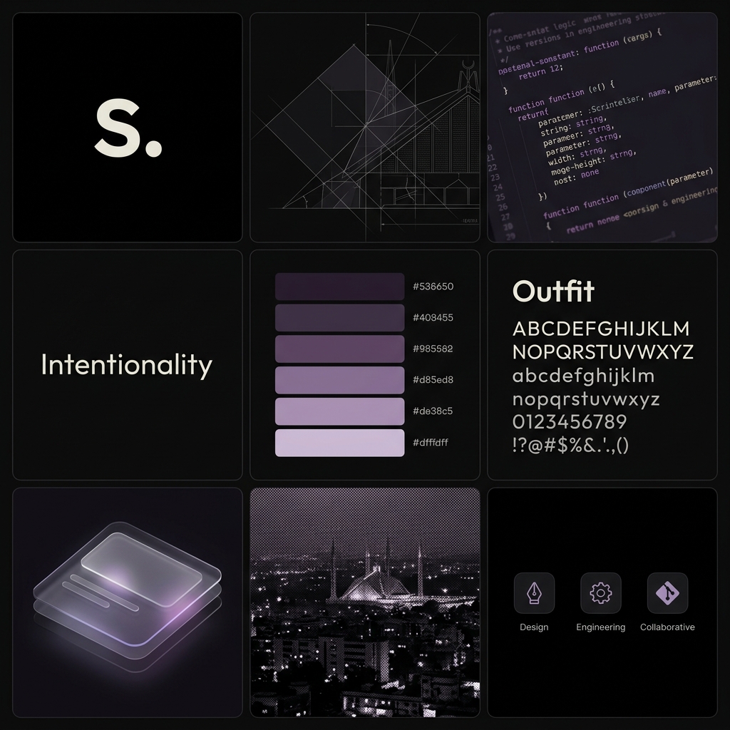 Cinematic brand kit overview for Shayan design and engineering